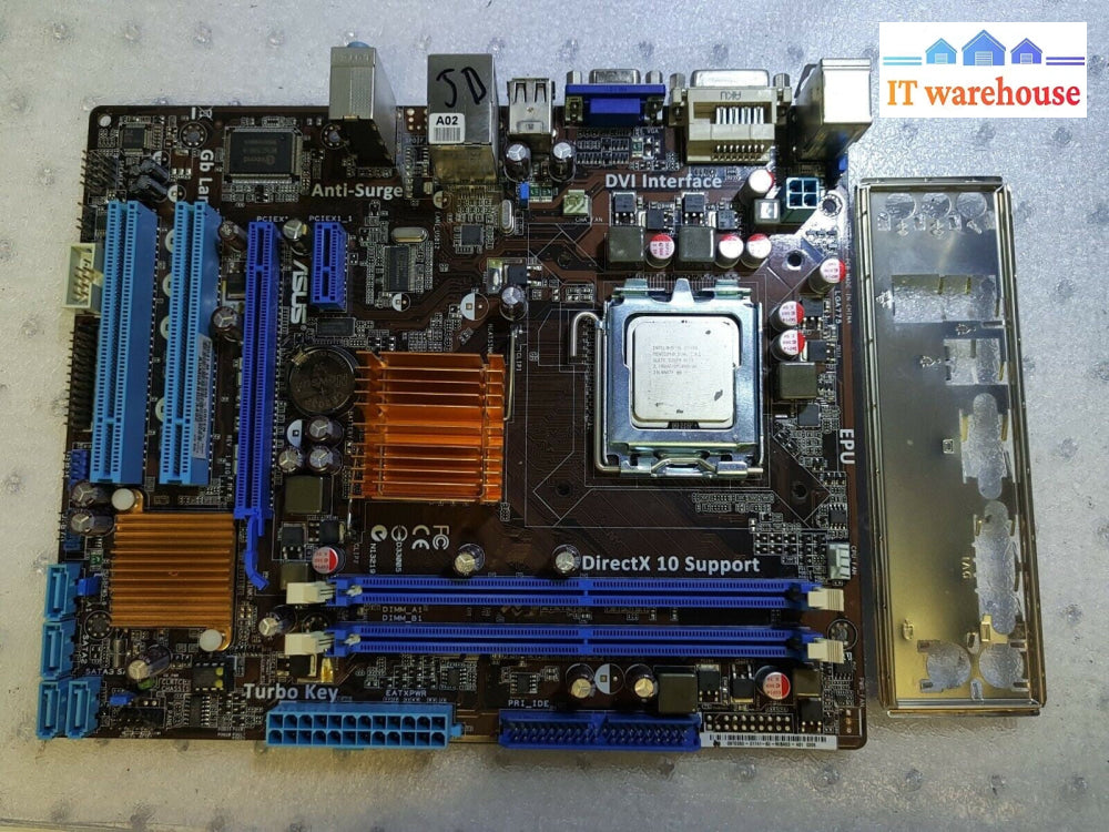 - ASUS P5G41T-M LE LGA775 Motherboard w/ Intel E5400 CPU Tested