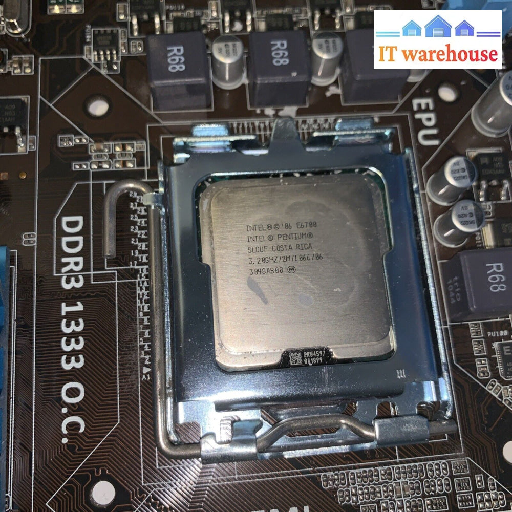 ASUS P5G41T-MLX Intel LGA 775 DDR3 MOTHERBOARD + IO plate + cpu/ram