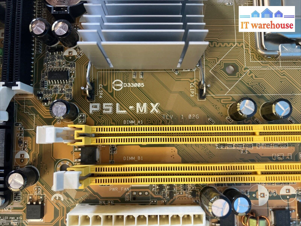 ASUS P5L-MX LGA 775 DDR2 Motherboard With Intel Pentium 4 CPU & I/O Shield ~