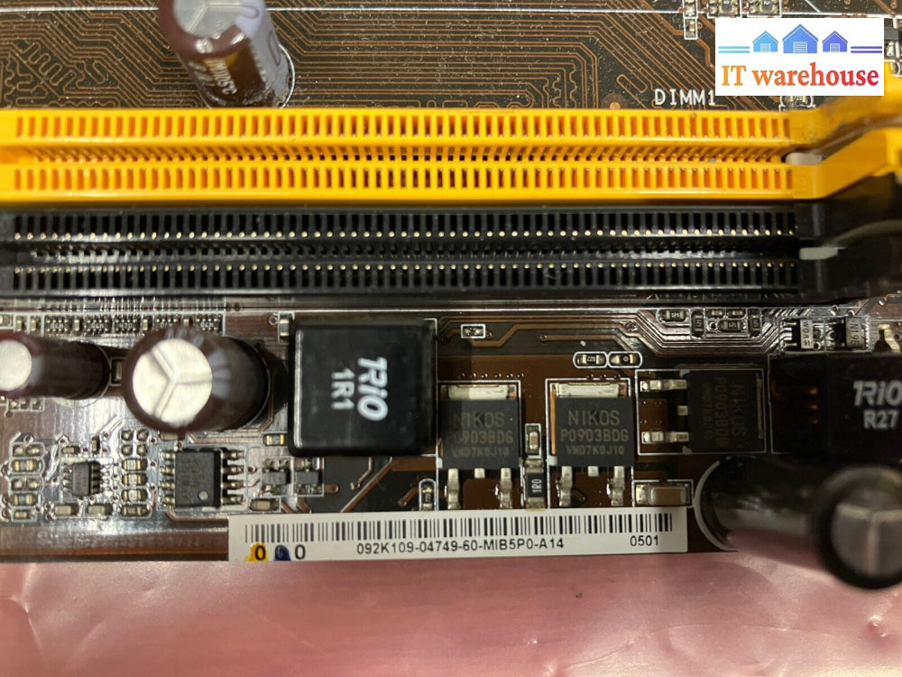 ~ ASUS P5N73-AM REV:2.01G Socket 775 Motherboard W/ E5200 CPU + I/O Plate Tested