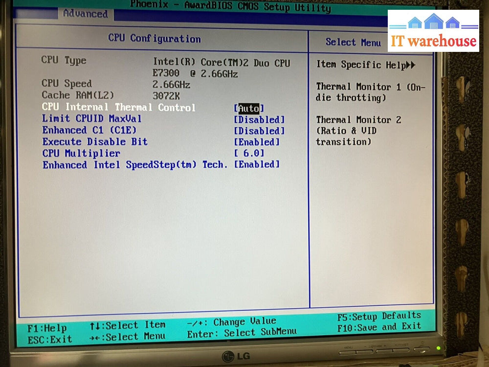 ~ Asus P5N73-Am Rev:2.01G Socket 775 Motherboard W/ E7300 Cpu + I/O Plate Tested