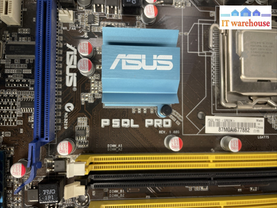 ASUS P5QL PRO Motherboard with Intel E5200 SLAY7  and IO Plate +