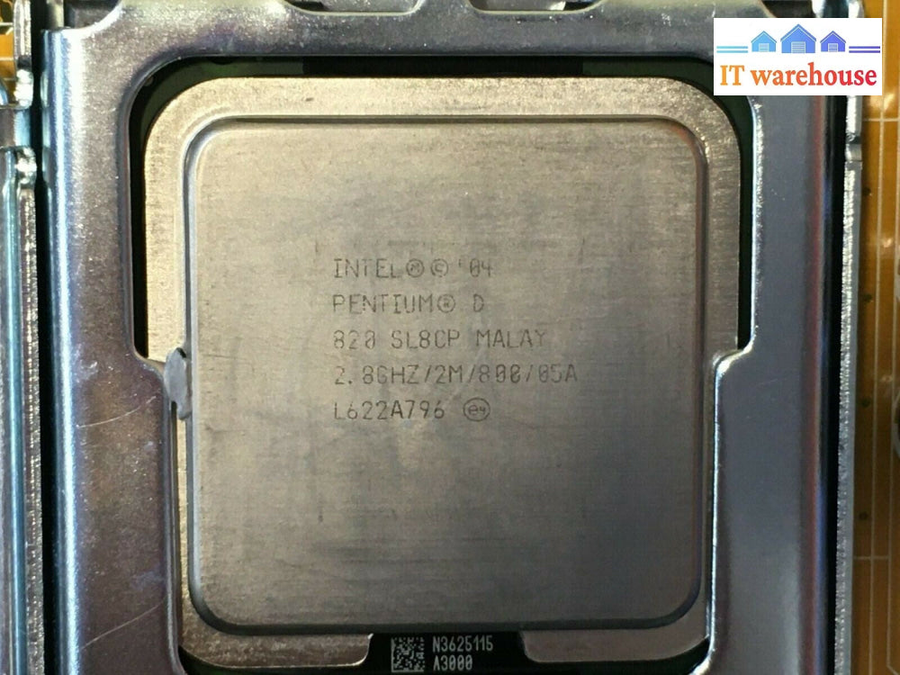 Asus P5RD2-VM Socket LGA775 Motherboard W/  Pentium D CPU + I/O Shield Tested