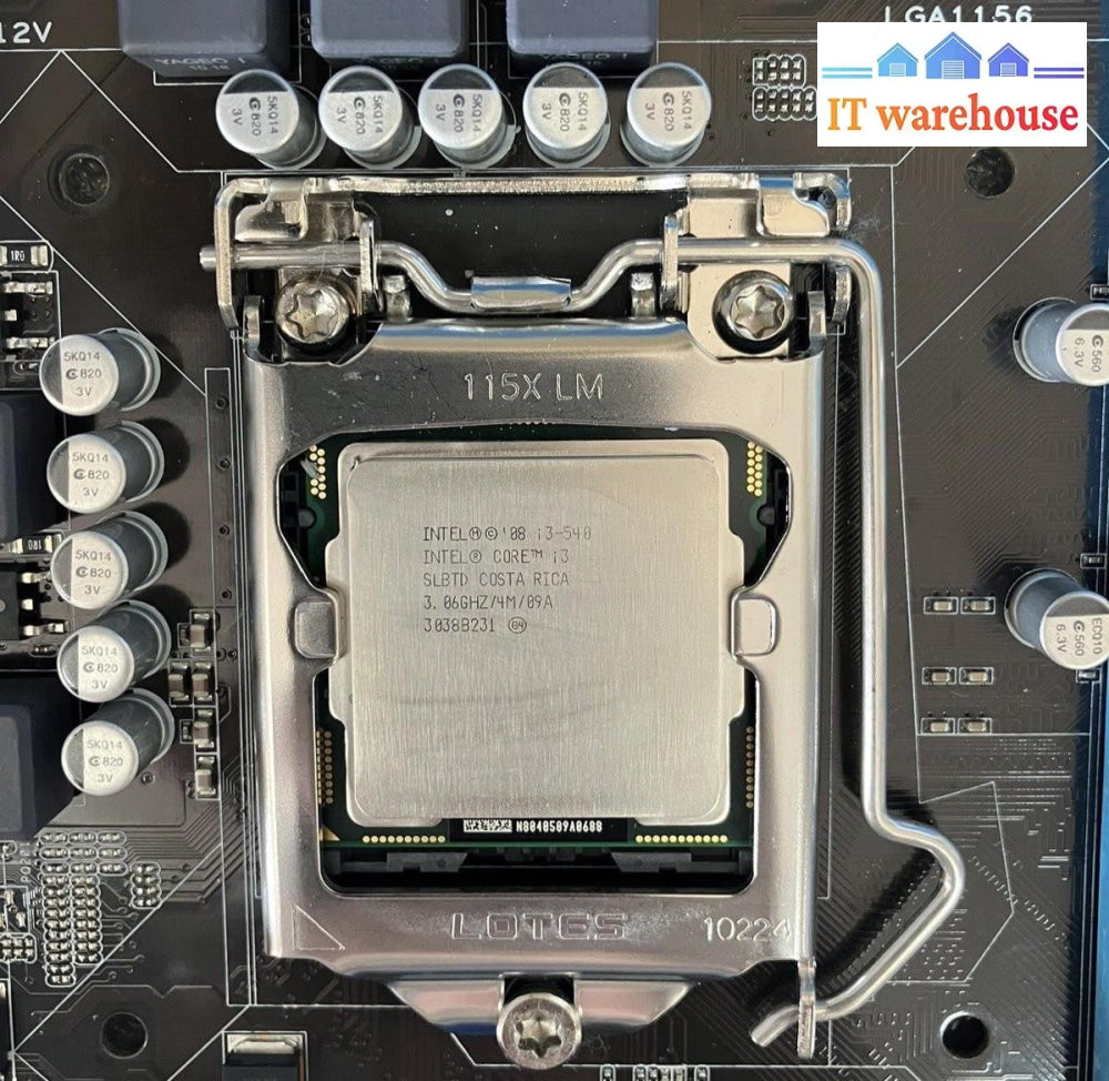 ~ ASUS P7H55-M LX Motherboard LGA1156 W/ Intel Core i3-540 + I/O Shield *Tested*