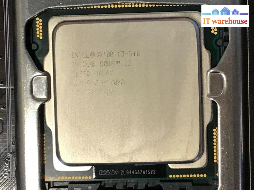 ASUS P7H55-M LX Motherboard W/ Intel i3-540 + I/O Shield Tested