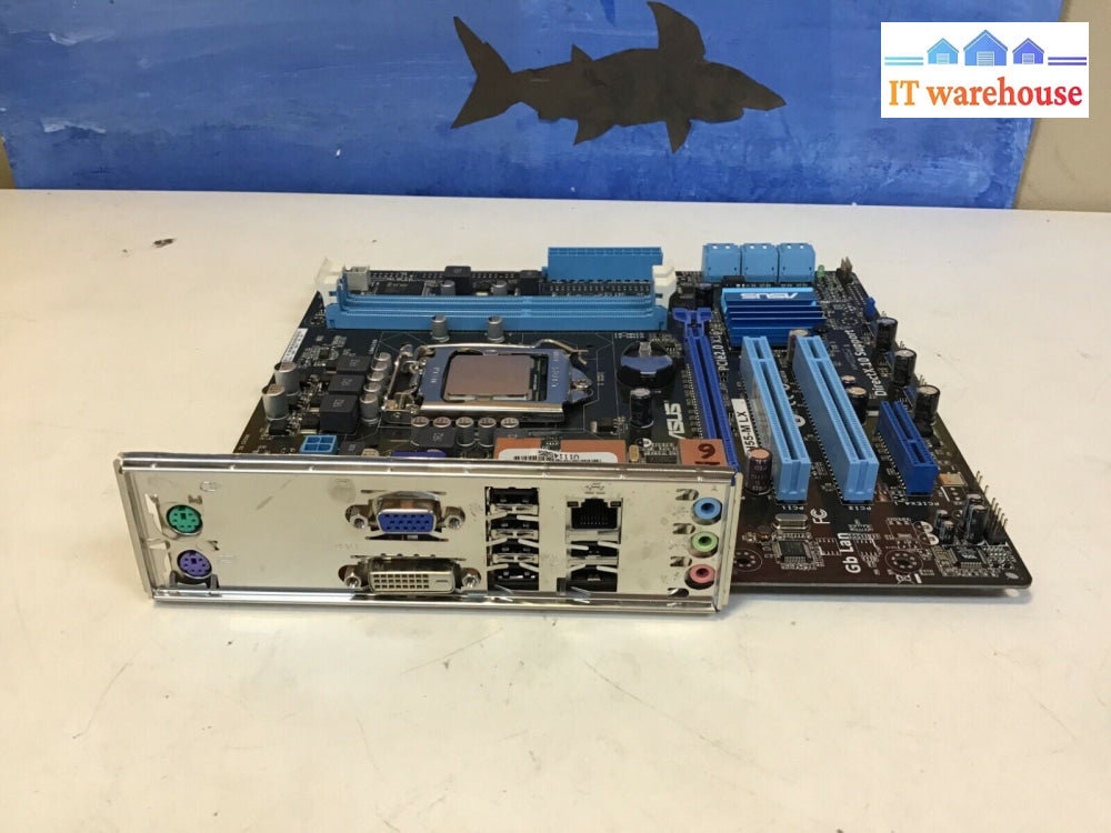 ASUS P7H55-M LX Motherboard W/ Intel i3-540 + I/O Shield Tested