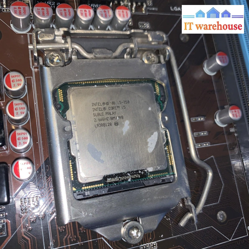ASUS P7P55 LX Motherboard LGA1156 + CPU – Tested (i5-750)