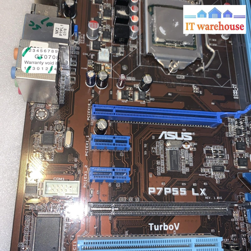 ASUS P7P55 LX Motherboard LGA1156 + CPU – Tested (i5-750)