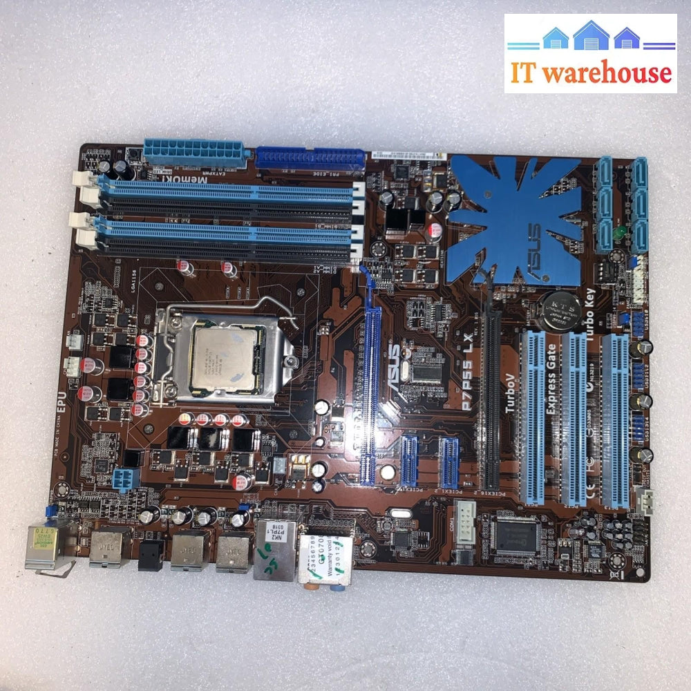 ASUS P7P55 LX Motherboard LGA1156 + CPU – Tested (i5-750)