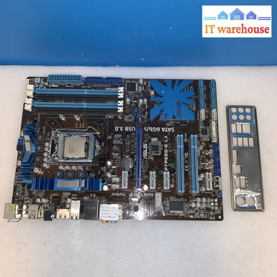 ASUS P7P55D-E LX Motherboard LGA1156 DDR3 ATX SATA 6Gb/s +i5-750– Tested Working