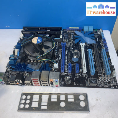 Asus P7P55D PRO LGA 1156 Desktop Motherboard w/ I/O Shield +i5-750 CPU+4GB ram
