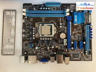 ~ ASUS P8H61-M LE/CSM LGA1155 mATX Motherboard W/ Core i3-2100 CPU + I/O Shield