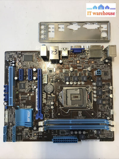 Asus P8H61-M LE/CSM REV 1.02 Micro ATX Desktop Motherboard W/ I/O Shield TESTED