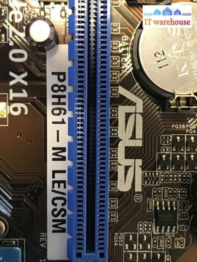 Asus P8H61-M LE/CSM REV 1.02 Micro ATX Desktop Motherboard W/ I/O Shield TESTED