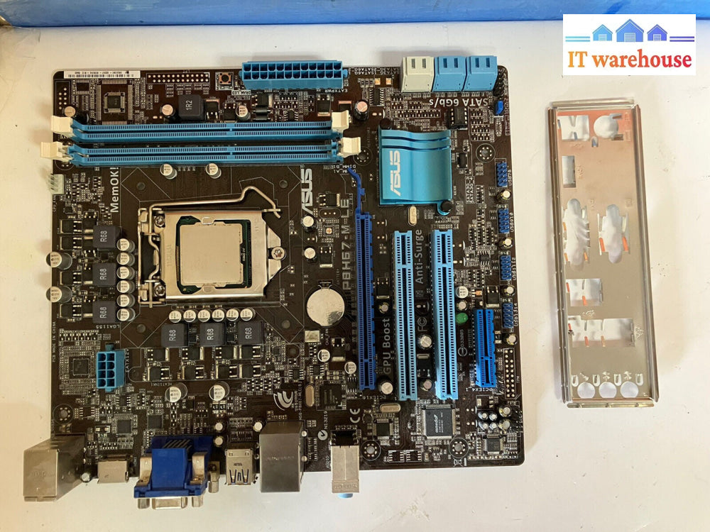 ~ASUS P8H67-M LE LGA 1155 H67 Motherboard  W/ IO Shield (NO CPU)
