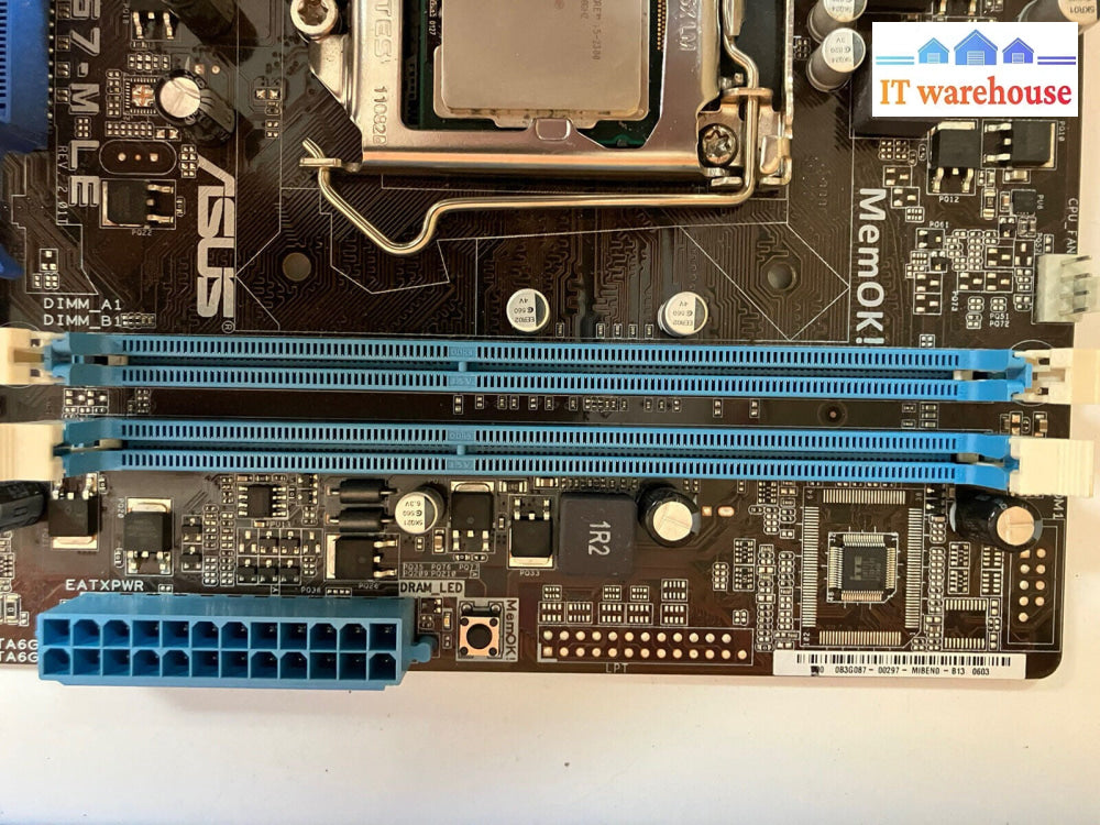 ~ASUS P8H67-M LE LGA 1155 H67 Motherboard  W/ IO Shield (NO CPU)