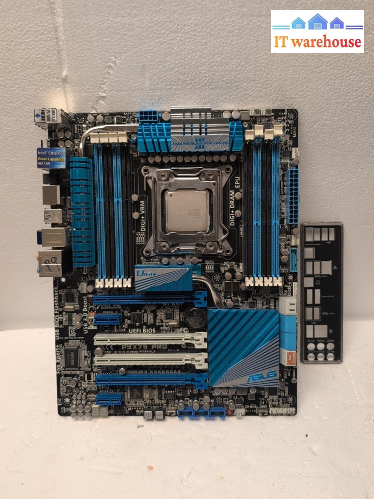ASUS P9X79 PRO LGA 2011 ATX Motherboard w/i7-3820@3.60GHz CPU + IO Shield -