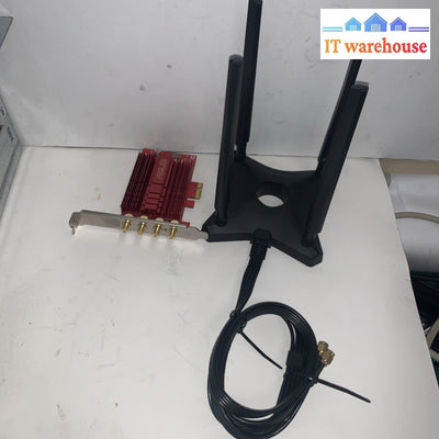 ASUS PCE-AC88 Dual Band 4x4 802.11ac PCI-E Adapter With Antenna.