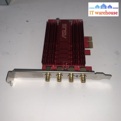 ASUS PCE-AC88 Dual Band 4x4 802.11ac PCI-E Adapter With Antenna.