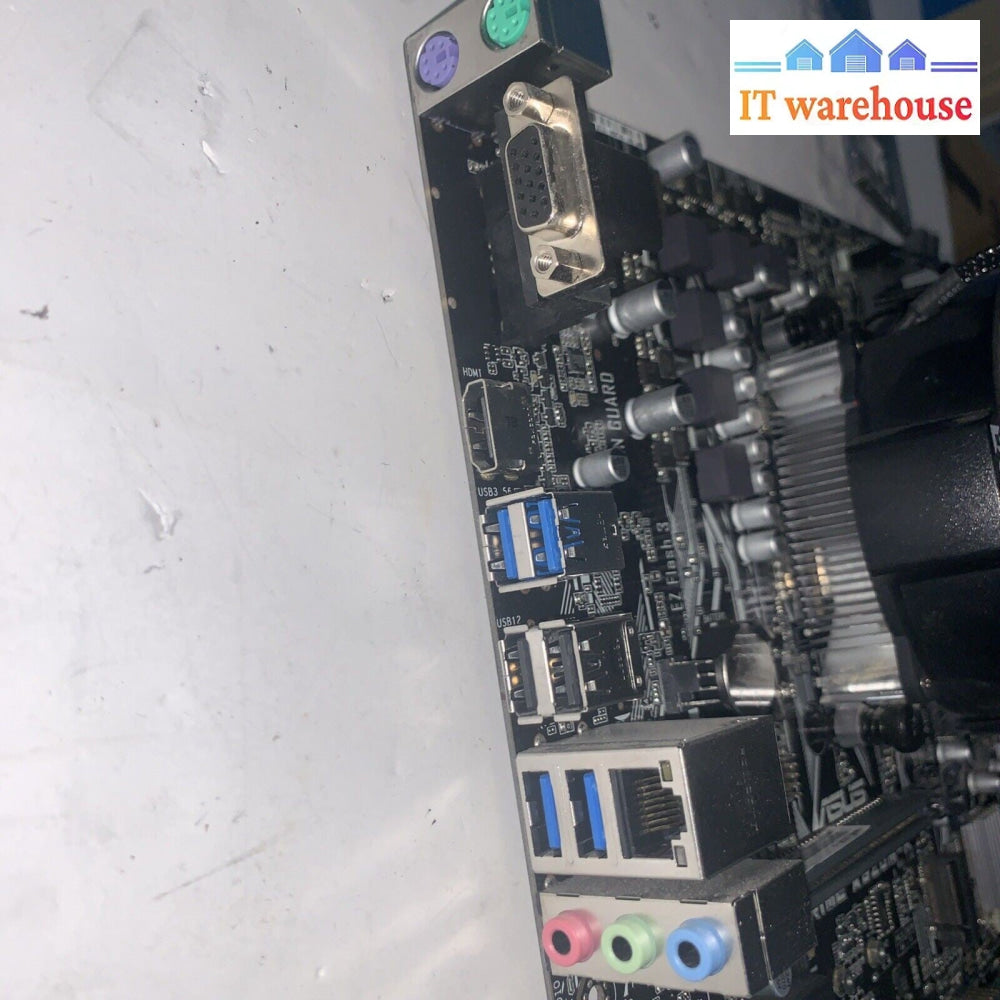 Asus Prime A320M-K Motherboard AMD RYZEN 5 3.6GHZ 6-CORE CPU/ 16GB RAM/ 4GB GPU