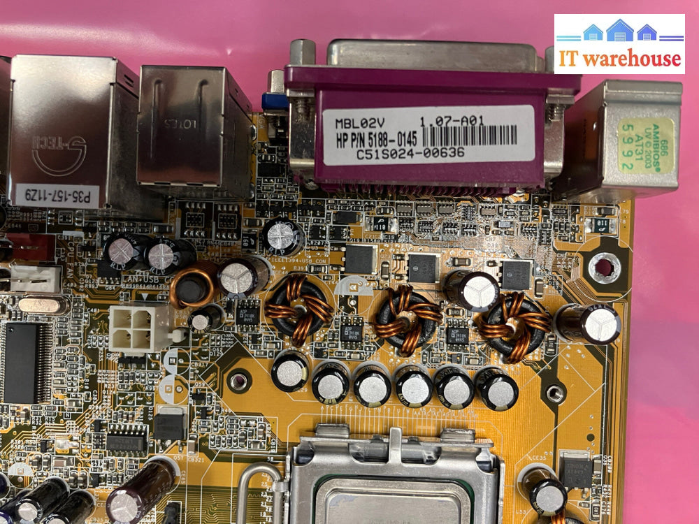 ~ Asus PTGD1-LA MBL02V ATX Motherboard With Intel Pentium4 3GHz CPU + I/O Shield