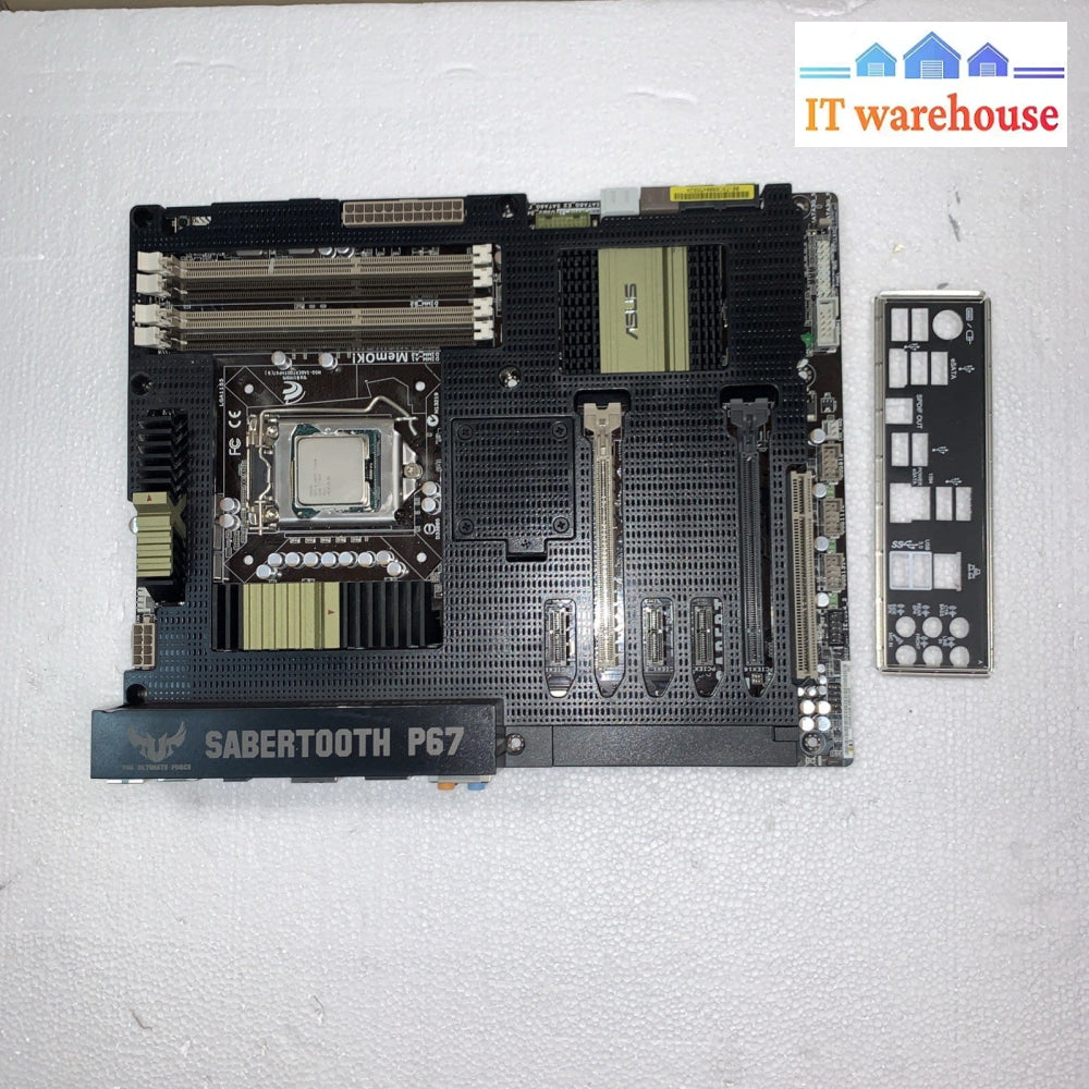ASUS Sabertooth P67 LGA1155 ATX Motherboard + Intel i7-2600 CPU + I/O Shield