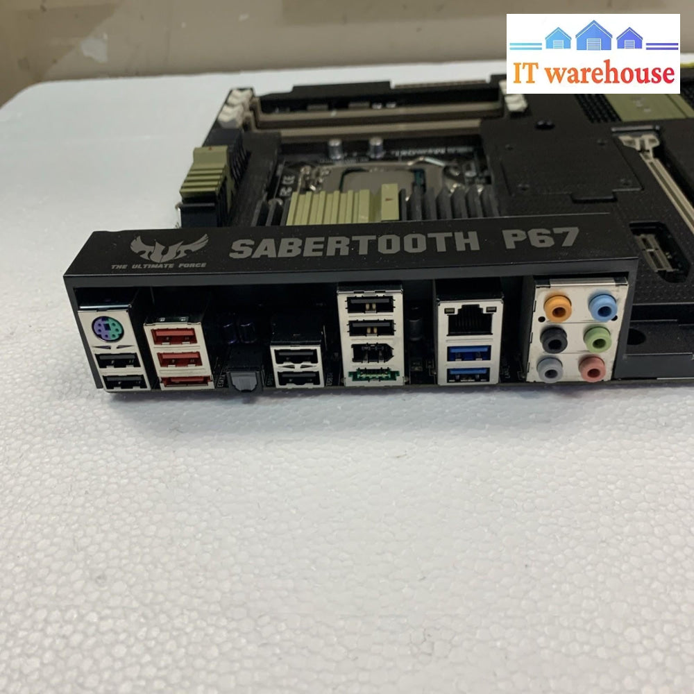 ASUS Sabertooth P67 LGA1155 ATX Motherboard + Intel i7-2600 CPU + I/O Shield