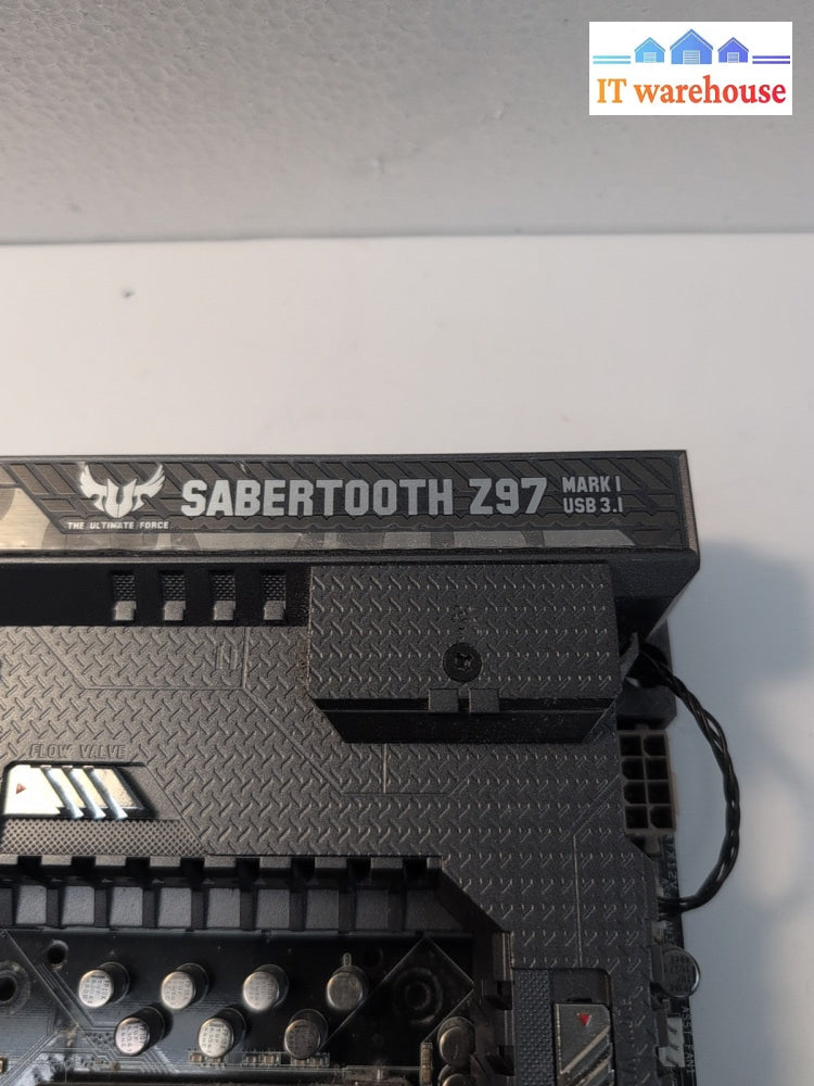 ASUS SABERTOOTH Z97 MARK1 LGA1150 DDR3 ATX Motherboard + CPU (CPU PINS BENT) -