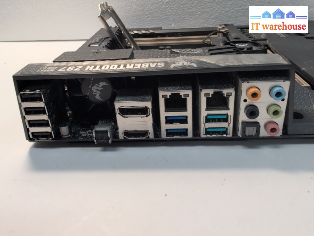 ASUS SABERTOOTH Z97 MARK1 LGA1150 DDR3 ATX Motherboard + CPU (CPU PINS BENT) -