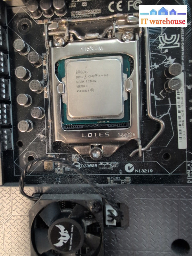 ASUS SABERTOOTH Z97 MARK1 LGA1150 DDR3 ATX Motherboard + CPU (CPU PINS BENT) -