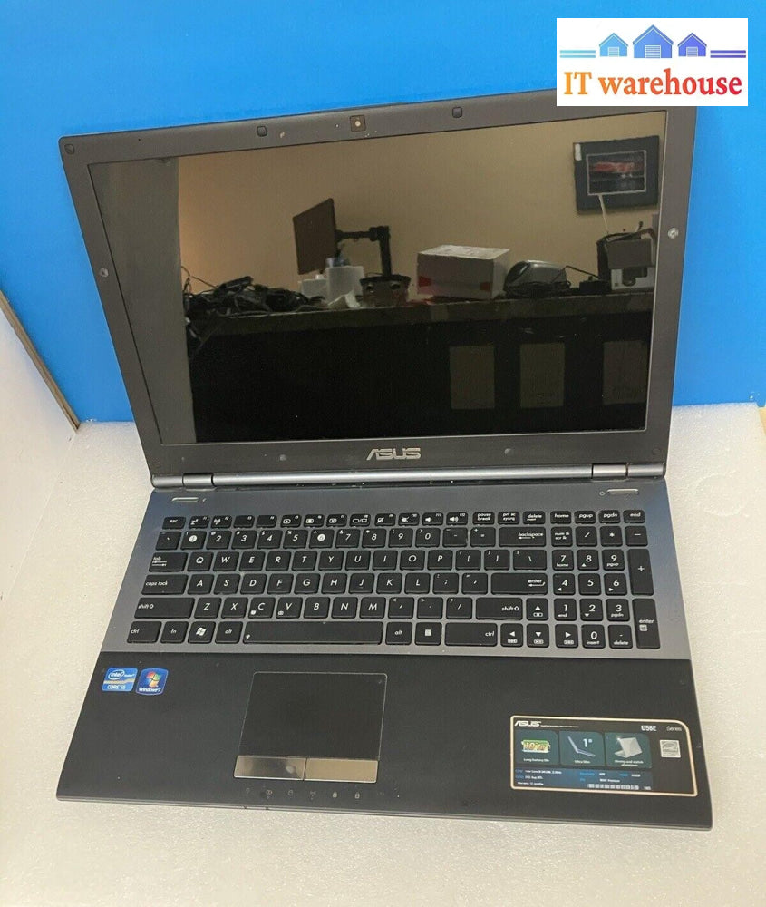 ~ ASUS U56E 15.6" Laptop Core i5-2410M 2GB RAM No Disk No Battery (Bad Screen)