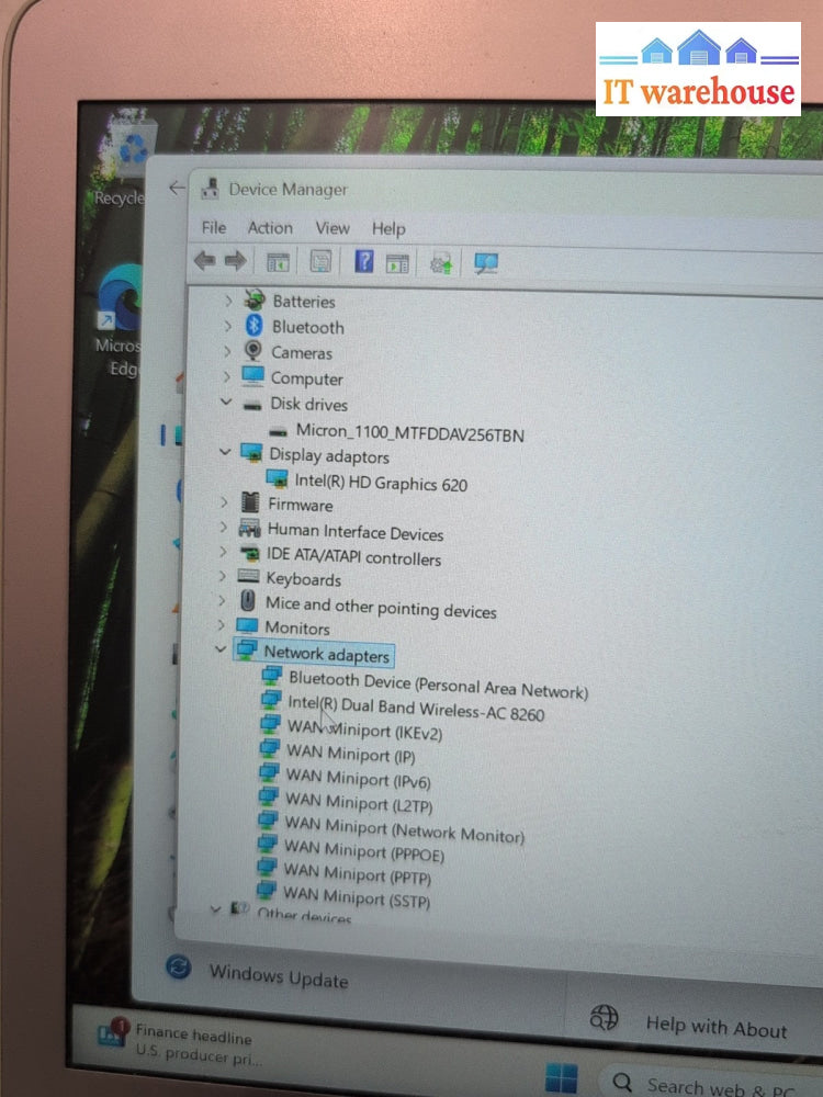 Asus UX330U 13'' Laptop i5-7200U CPU/8GB RAM /256GB SSD /WIN 11 (Battery Dead) -