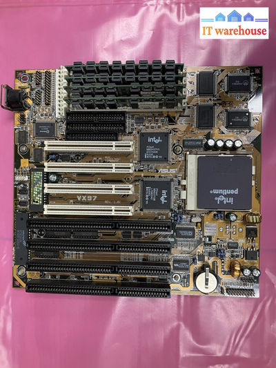 ~ ASUS VX97 Rev 1.01 Socket 7 Motherboard/ System Board W/ Pentium SY022+ 4 DRAM