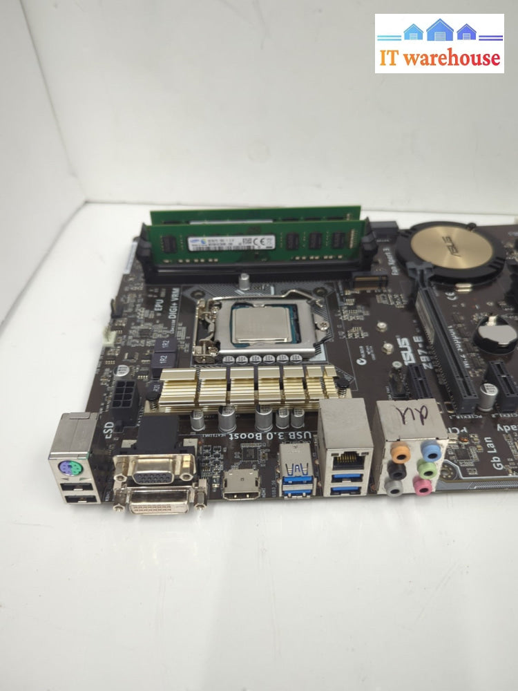 ASUS Z97-E USB 3.0  LGA 1150 ATX MOTHERBOARD W/ i3-4160 CPU + 16GB DDR3 RAM -