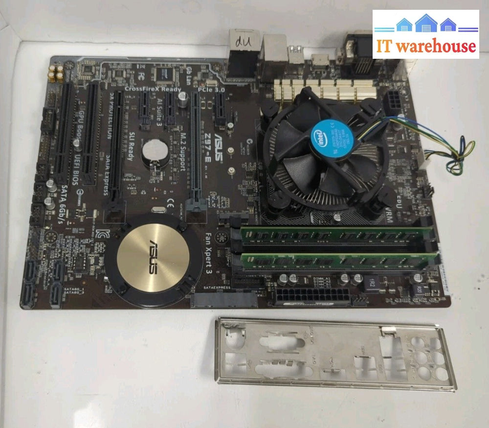 ASUS Z97-E USB 3.0  LGA 1150 ATX MOTHERBOARD W/ i3-4160 CPU + 16GB DDR3 RAM -