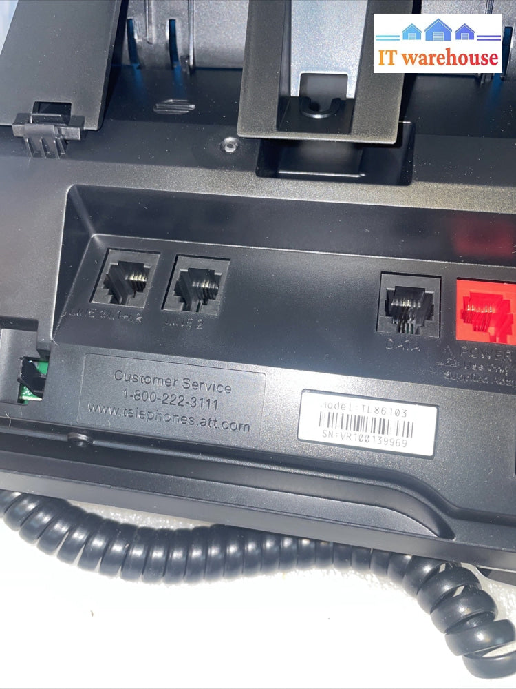 AT&T 2 Line Corded Answering System with Caller ID/Call Waiting & Speakerphone