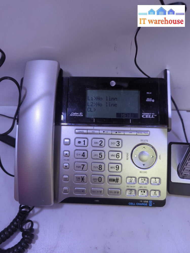 - At&T 2-Line Corded/Cordless Answering System Tl86103 With Wireless Handset
