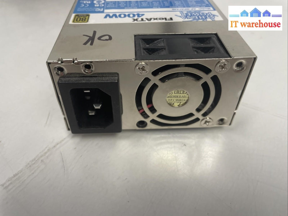 ATHENA POWER MODEL AP-MFATX40 FLEX ATX 400w WATT POWER SUPPLY +