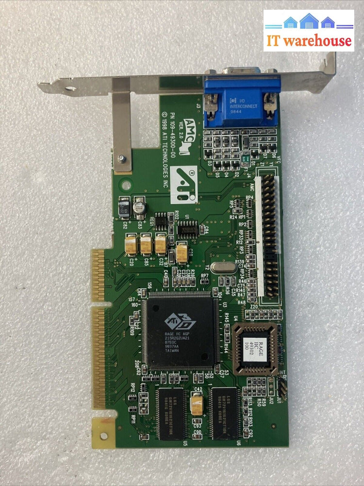 ATI 109-49300-00 109-49300-01 4MB AGP VGA Video Card Rage IIC