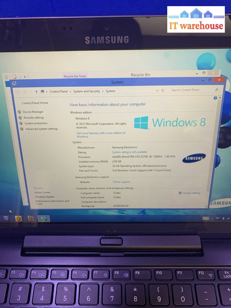 ATIV 11.6'' Smart PC 500T XE500T1C Windows 8 with keyboard