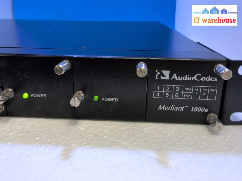 AudioCodes Mediant 1000B GTPM00693 Enterprise Media Console 1x CRMX-C/1x SWX -