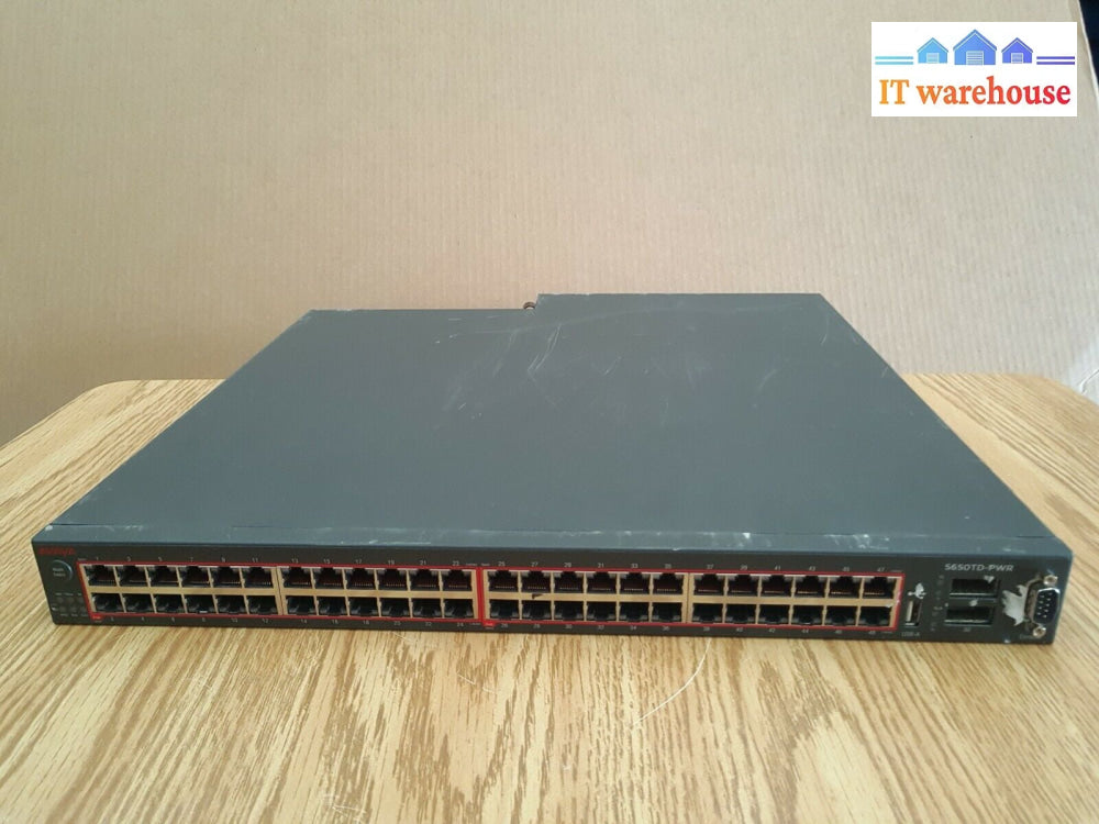 - Avaya Nortel 5650Td-Pwr 48 Port Ethernet Routing Switch W/ 1X Psu Tested