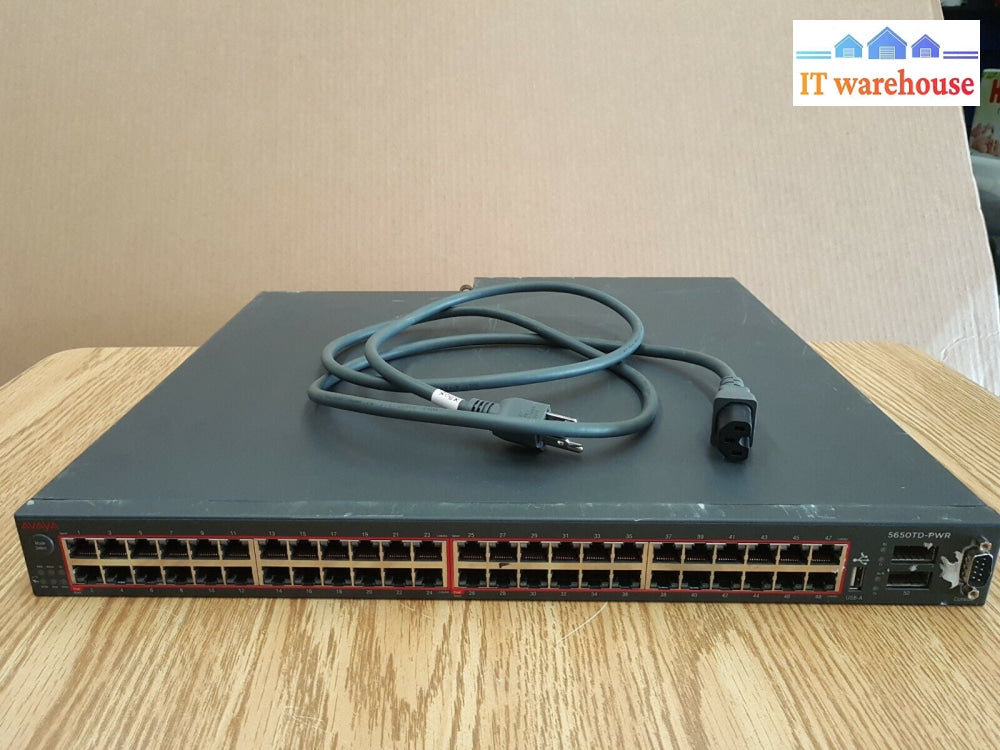 - Avaya Nortel 5650Td-Pwr 48 Port Ethernet Routing Switch W/ 1X Psu Tested