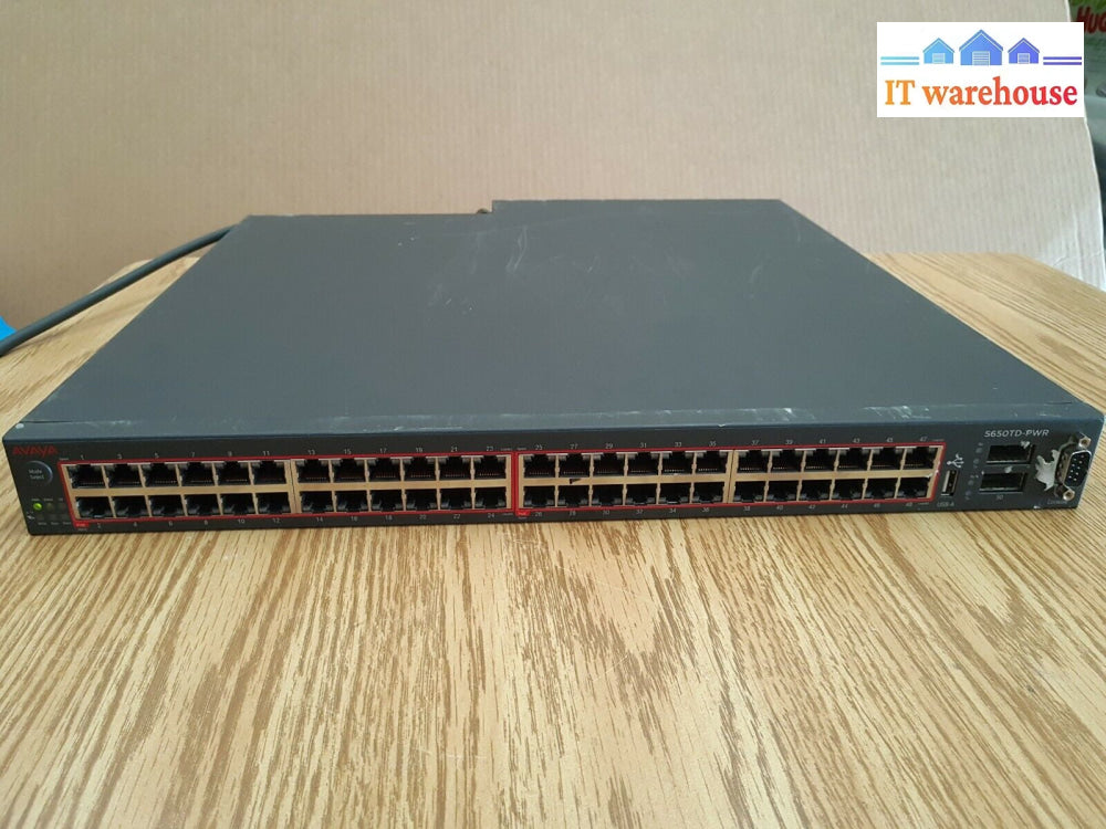 - Avaya Nortel 5650Td-Pwr 48 Port Ethernet Routing Switch W/ 1X Psu Tested