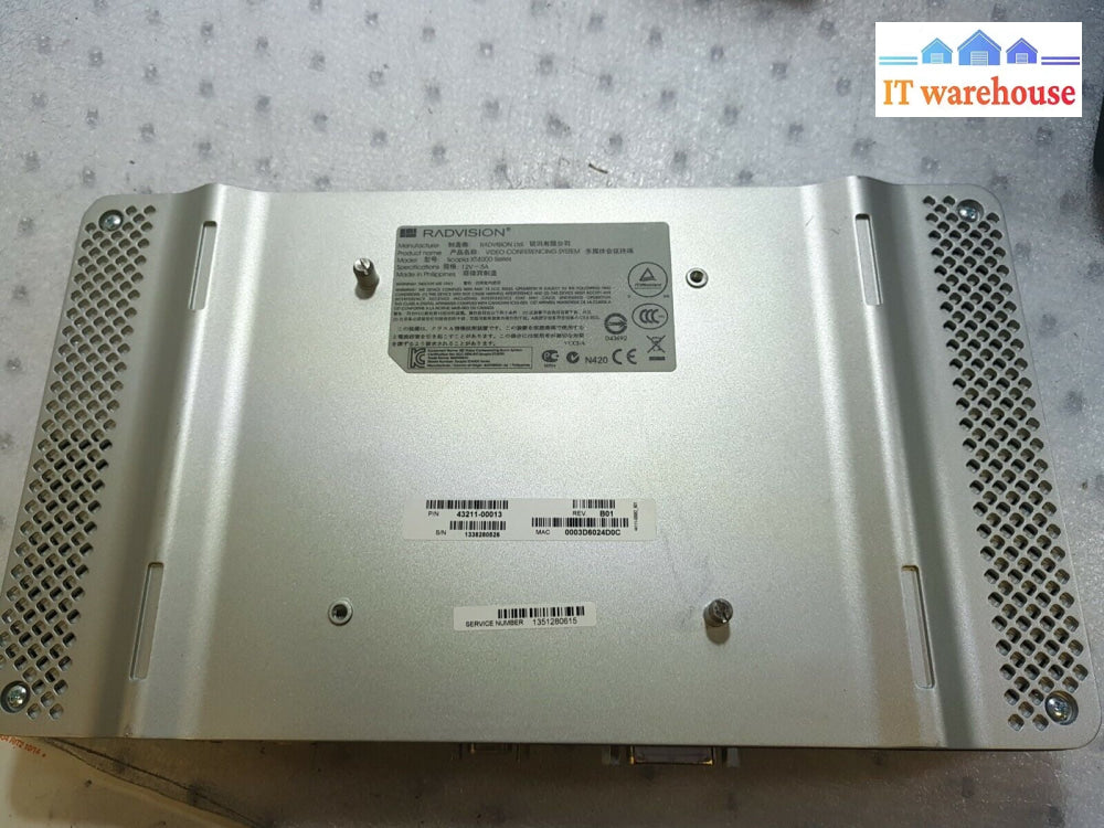 Avaya Radvision Scopia Xt4000 W/ Xt Executive 240 Video Conference Unit + Ac