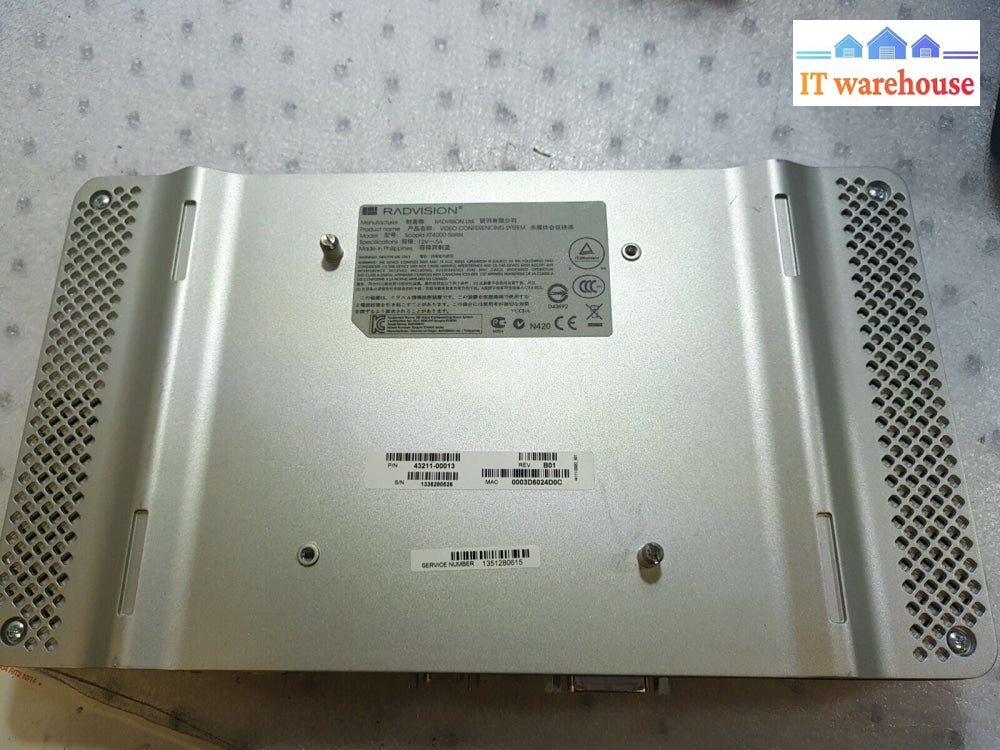 Avaya Radvision Scopia XT4000 w/ XT Executive 240 Video Conference Unit + AC