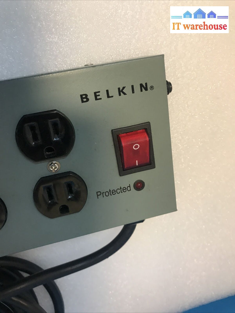 Belkin 10-Outlet Metal Power Strip Surge Protector 15Ft Cord