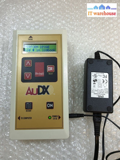 BIO-LOGIC NATUS HEARING SCREENING MODEL AUDX & AC adapter