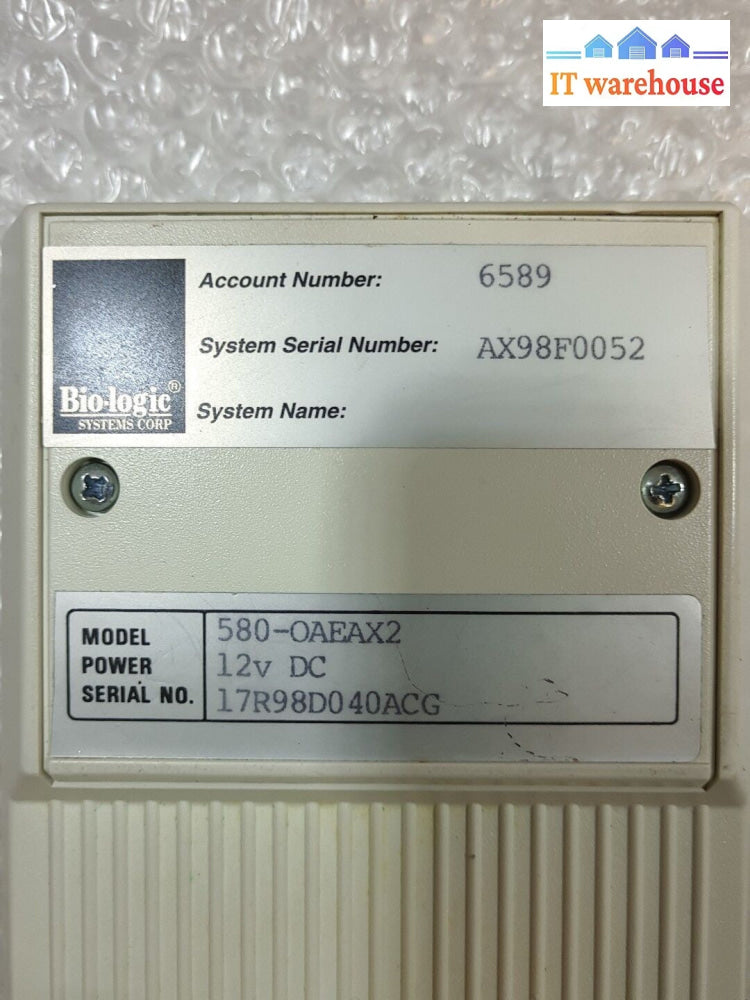 BIO-LOGIC NATUS HEARING SCREENING MODEL AUDX & AC adapter