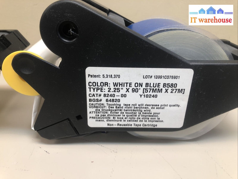 $ Brady Y10237 Labelizer 64812 Label Cartridge 2.25" X 90' ( yellow )